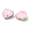 Mocha Fluorescent(MI) Heart Sew on Rhinestone GGLA-C001-01A-P01-3