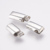 Tarnish Resistant 304 Stainless Steel Magnetic Clasps with Glue-in Ends STAS-F122-04P-3