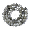 Natural Labradorite Round Beads Strands X-G-S158-6mm-2