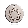 Non-Tarnish Spray Painted 201 Stainless Steel Pendants LS-STAS-F078-11P-1