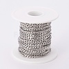 Tarnish Resistant 304 Stainless Steel Curb Chains CHS-F003-03P-C-2