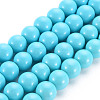 Painted Glass Bead Strands DGLA-S071-8mm-43-1