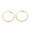Brass Round Ring Hoop Earrings EJEW-A025-01D-1