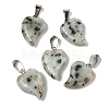 Natural Sesame Jasper Pendants G-B127-11P-11-2