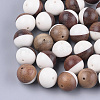 Resin & Walnut Wood Beads RESI-S358-68C-1