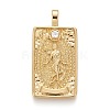 Brass Micro Pave Clear Cubic Zirconia Pendants X-ZIRC-Z004-01M-1