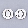 Natural Freshwater Shell Links Connectors X-SHEL-S276-120O-2