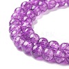 Crackle Glass Beads Strands CCG-Q001-8mm-M-4