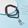 Gemstone Mala Beads Necklace NJEW-JN03813-2
