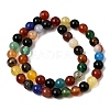 Natural Agate Beads Strands G-F417-05-8mm-8