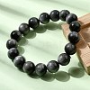 Grade AA Natural Eagle Eye Stone Round Beads Stretch Bracelets for Women BJEW-L712-B01-12mm-3