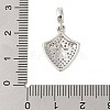 Rack Plating Brass Micro Pave Clear Cubic Zirconia Pendants X-KK-S380-37A-P-3