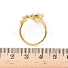 Brass Pave Clear Cubic Zirconia Earring Findings KK-D369-10G-2
