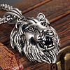 Men's Stainless Steel Pendant Necklaces NJEW-N0052-198A-1