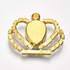 Brass Cabochons KK-T043-02G-3