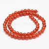 Faceted Natural Agate Beads Strands G-F447-8mm-C13-2