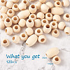 Natural Wooden Beads WOOD-TA0001-48-2