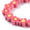 Handmade Flower Polymer Clay Beads Strands LS-CLAY-M003-07K-3