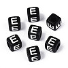 Initial Acrylic Horizontal Hole Beads OACR-ZX006-35E-1