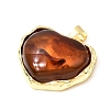 Brass Resin Pendants KK-A296-53D-G-2