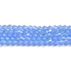 Imitation Jade Electroplate Glass Beads Strands GLAA-F029-J4mm-D04-1
