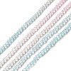 Transparent Gradient Color Glass Beads Strands GLAA-H021-01A-17-2