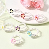 Handmade Polymer Clay Cuff Rings RJEW-JR00917-01-1