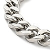 Non-Tarnish 201 Stainless Steel Curb Chain Bracelet for Men Women BJEW-H550-06B-P-2