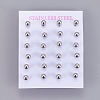 304 Stainless Steel Ball Stud Earrings EJEW-F0061-06E-P-2
