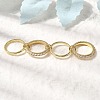Brass Micro Pave Cubic Zirconia Finger Rings RJEW-P166-12G-01-1