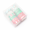 Christmas Theme DIY Scrapbook Decorative Adhesive Tapess DIY-CJC0001-12-6