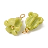Dyed Synthetic Coral Pendants GG-CBAC295-01G-04-3