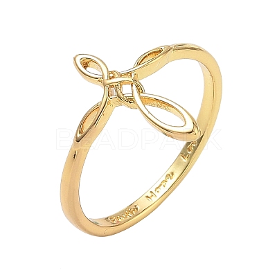 Brass Finger Rings for Women RJEW-K261-07A-G-1