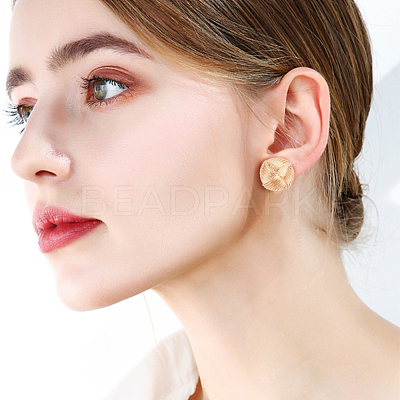 4 Pairs 4 Style Alloy Round Knot Clip-on Earrings for Women EJEW-AN0004-31-1
