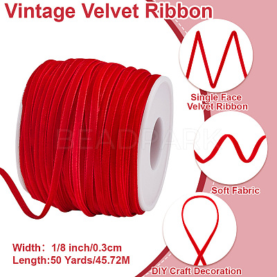 50 Yards Single Face Velvet Ribbon OCOR-HY0001-16C-1