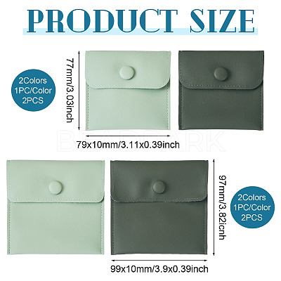 4Pcs 4 Styles PU Imitation Leather Jewelry Storage Bags ABAG-TA0001-64-1