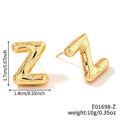 Brass Stud Earrings UV9543-26-1