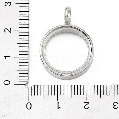 304 Stainless Stee Locket Pendants STAS-S132-16P-02-1