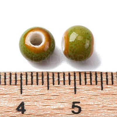 Bright Glazed Porcelain Beads PORC-D300-A40-1