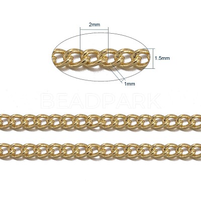 Brass Twisted Chains CHC010Y-G-1