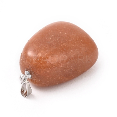 Natural Red Aventurine Pendants G-k302-B13-1
