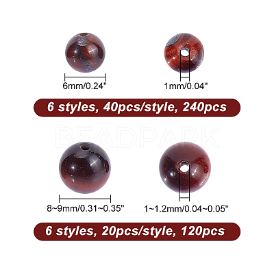 360Pcs 12 Styles Natural Mixed Gemstone Beads G-NB0004-09-1