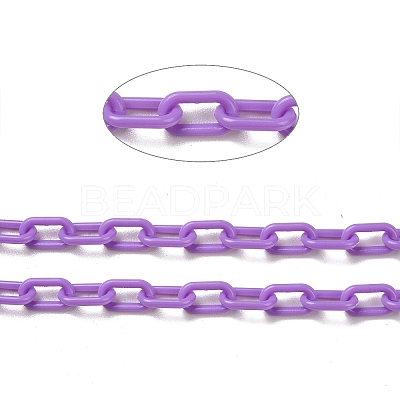 Opaque Acrylic Cable Chains CHAC-P001-03-1