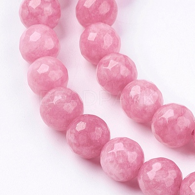 Natural White Jade Bead Strands G-R166-8mm-25-1