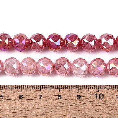 Anti-Tarnish Electroplate Glass Beads Strands GLAA-N064-10mm-09-1