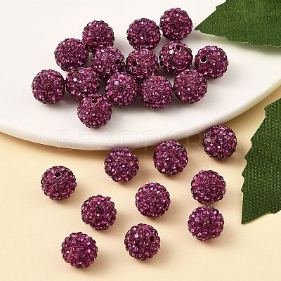 Pave Disco Ball Beads RB-Q195-10mm-502-1