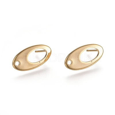 304 Stainless Steel Stud Earring Findings STAS-E482-01G-1