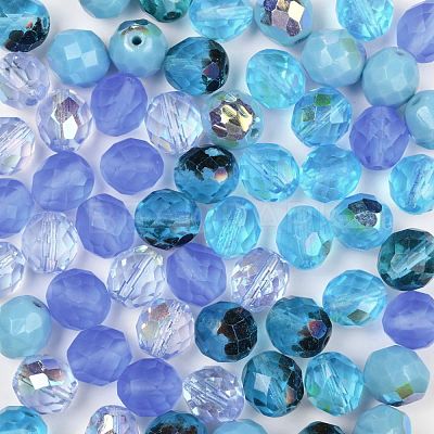 Fire-Polished Czech Glass Beads LAMP-O017-151-BM10-1