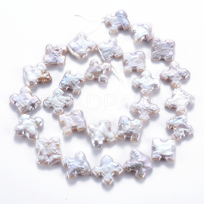 Natural Keshi Pearl Beads Strands PEAR-S020-S01-1