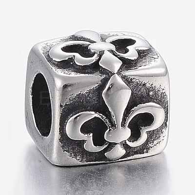 304 Stainless Steel European Beads STAS-F150-070AS-1